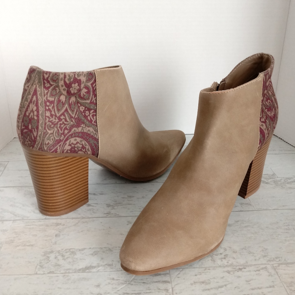 Parker & Sky Bohemian Inspired Faux Leather Ankle Boots